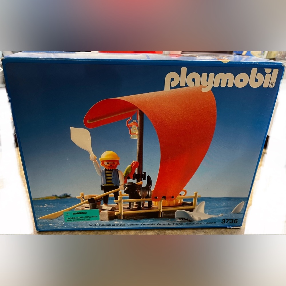 Playmobil vintage pirate raft set unopened